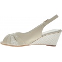 SANDAŁY NA KLINIE ZODIACO 9100 BEIGE - Sandały