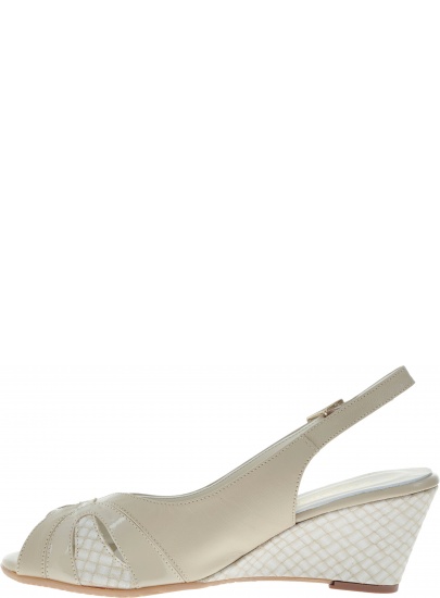 SANDAŁY NA KLINIE ZODIACO 9100 BEIGE - Sandały
