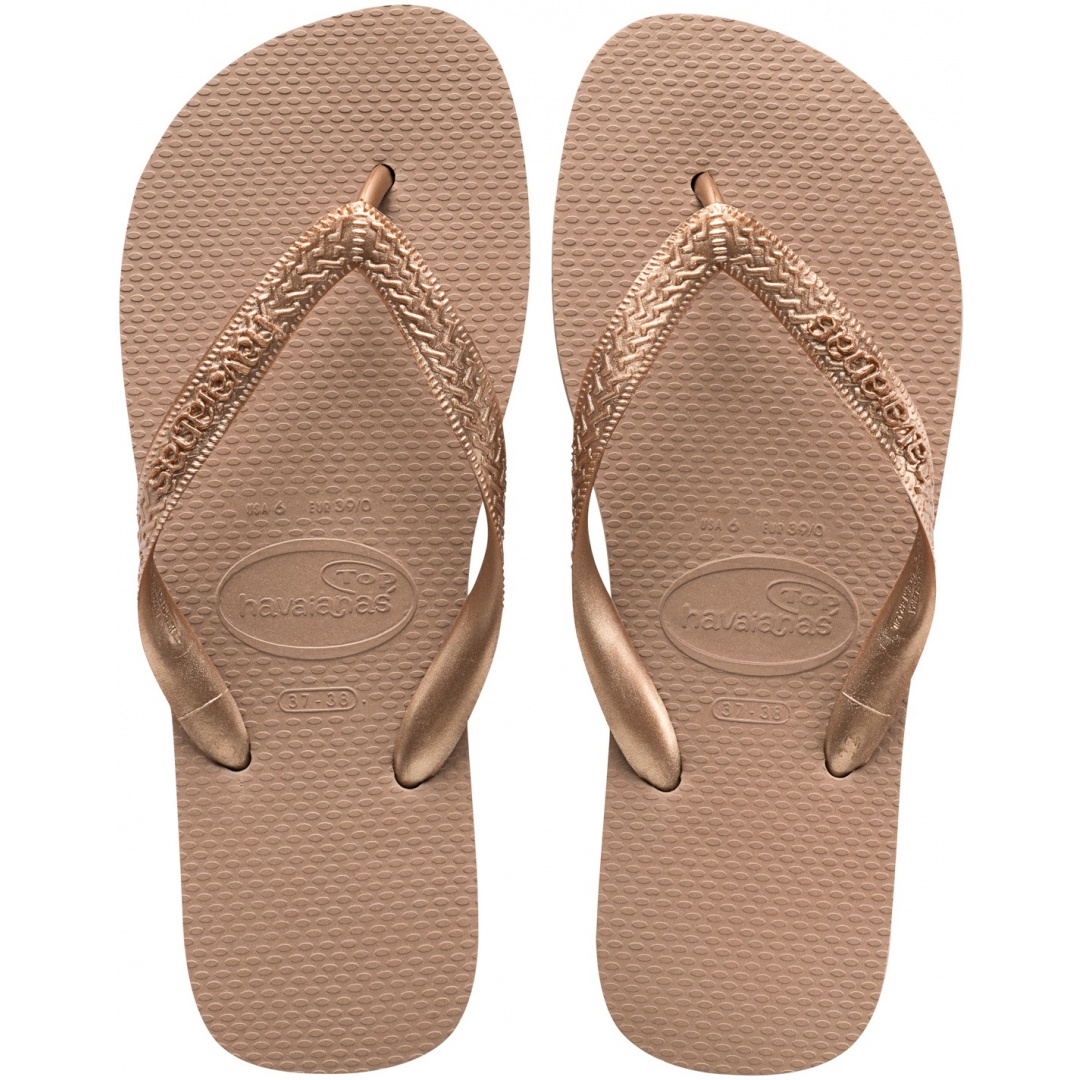 JAPONKI HAVAIANAS TOP TIRAS ROSE GOLD - Japonki