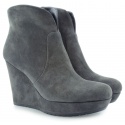 SZARE BOTKI GUESS VARONA SHOOTIE ANKLE BOOT SMOKE - Botki