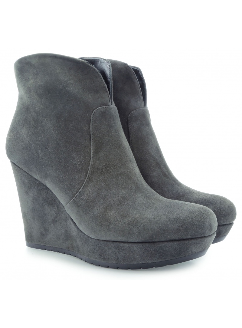 SZARE BOTKI GUESS VARONA SHOOTIE ANKLE BOOT SMOKE - Botki