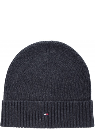 CZAPKA TOMMY HILFIGER PIMA COTTON CASHMERE AM0AM03983 002