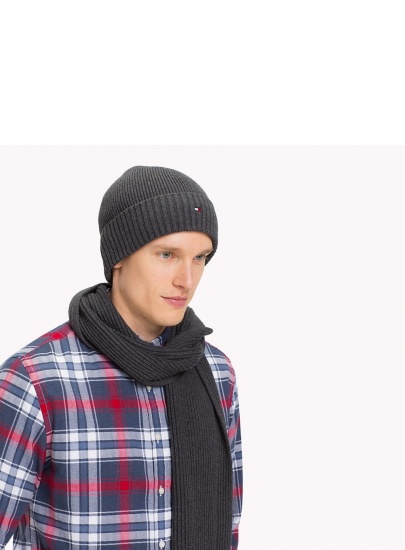 CZAPKA TOMMY HILFIGER PIMA COTTON CASHMERE AM0AM03983 051