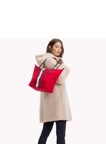 Shoulder TOMMY HILFIGER Poppy Tote Corp Stri | EN