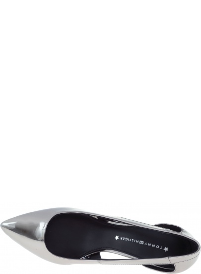 CZÓŁENKA TOMMY HILFIGER MIRROR METALLIC CUT OUT PUMP - Czółenka