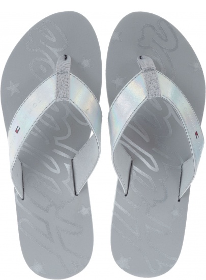 JAPONKI TOMMY HILFIGER MIRROR SPARKLE BEACH - Japonki