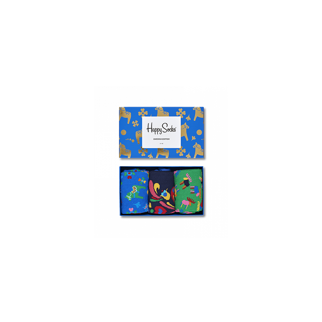 GIFT BOX SKARPET HAPPY SOCKS XSWE08-6000 (3-PAK) - Skarpety