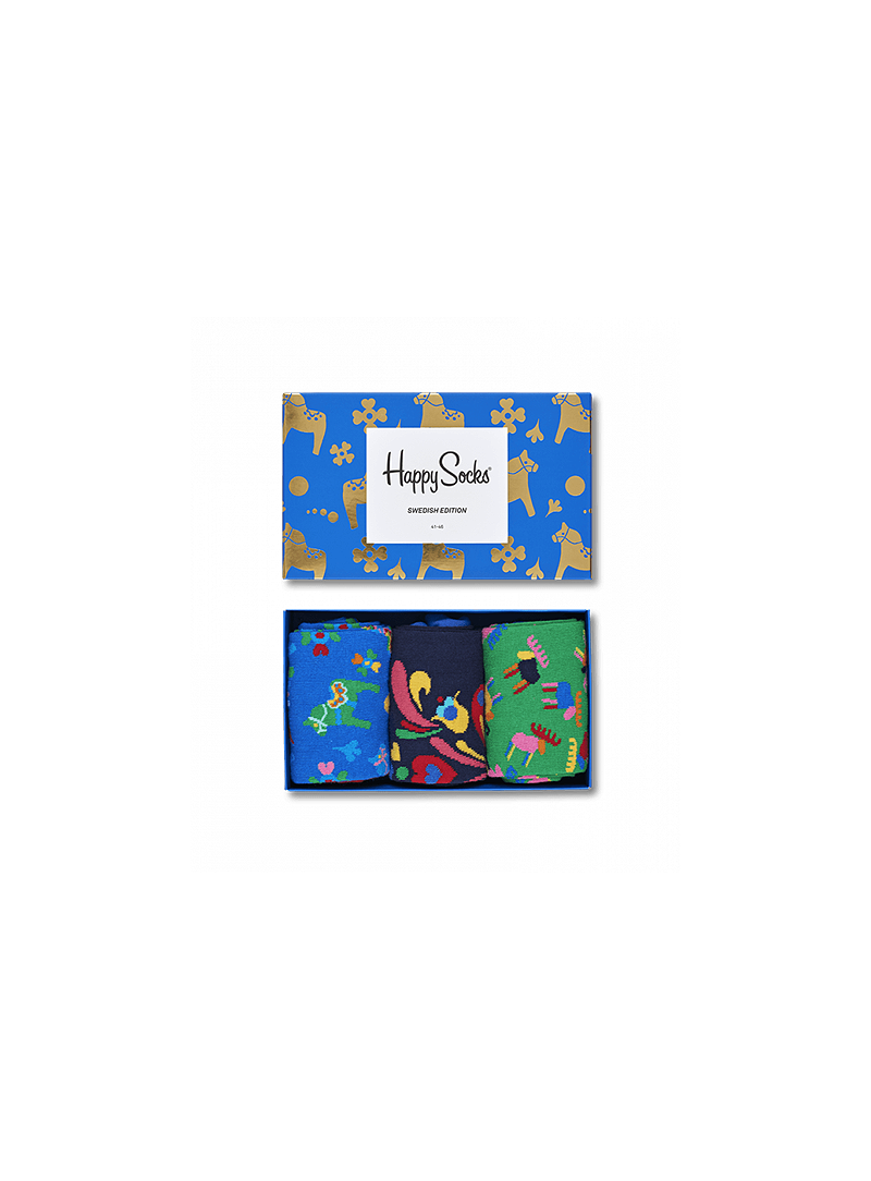 GIFT BOX SKARPET HAPPY SOCKS XSWE08-6000 (3-PAK) - Skarpety