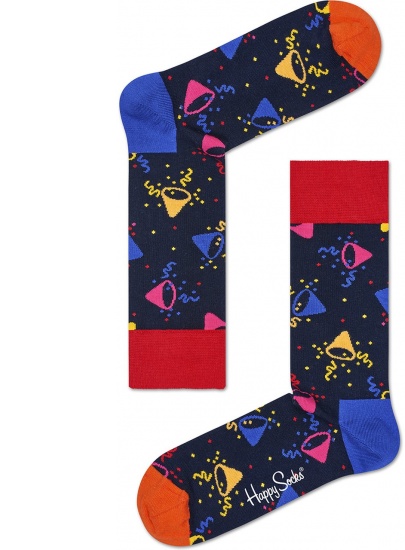 GRAJĄCY GIFT BOX SKARPET NA URODZINY HAPPY SOCKS XBDA08-6000 (3-PAK) -