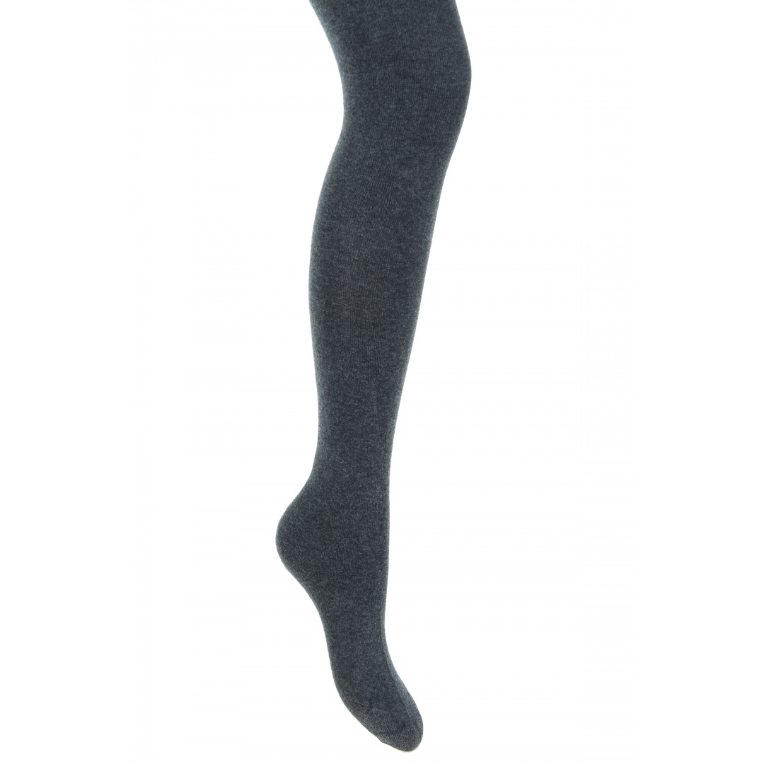 RAJSTOPY TOMMY HILFIGER WOMEN TIGHTS ANTHRACITE MELANGE 1-PAK - Skarpety