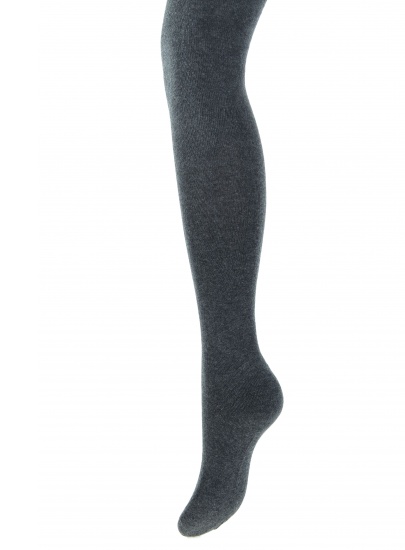 RAJSTOPY TOMMY HILFIGER WOMEN TIGHTS ANTHRACITE MELANGE 1-PAK - Skarpety