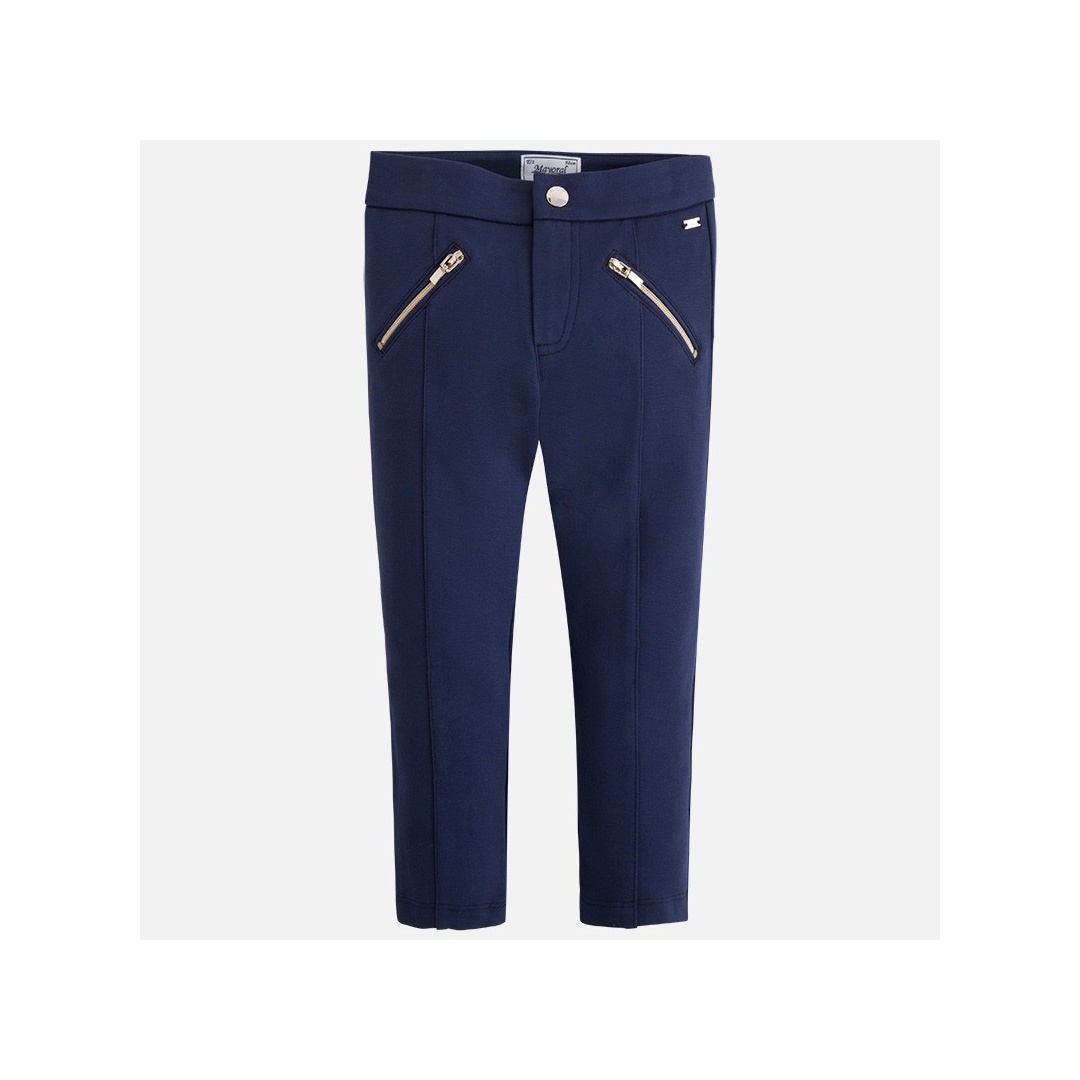 Granatowe jeginsy dla dziewczynki MAYORAL 4719 11 - Spodnie, legginsy