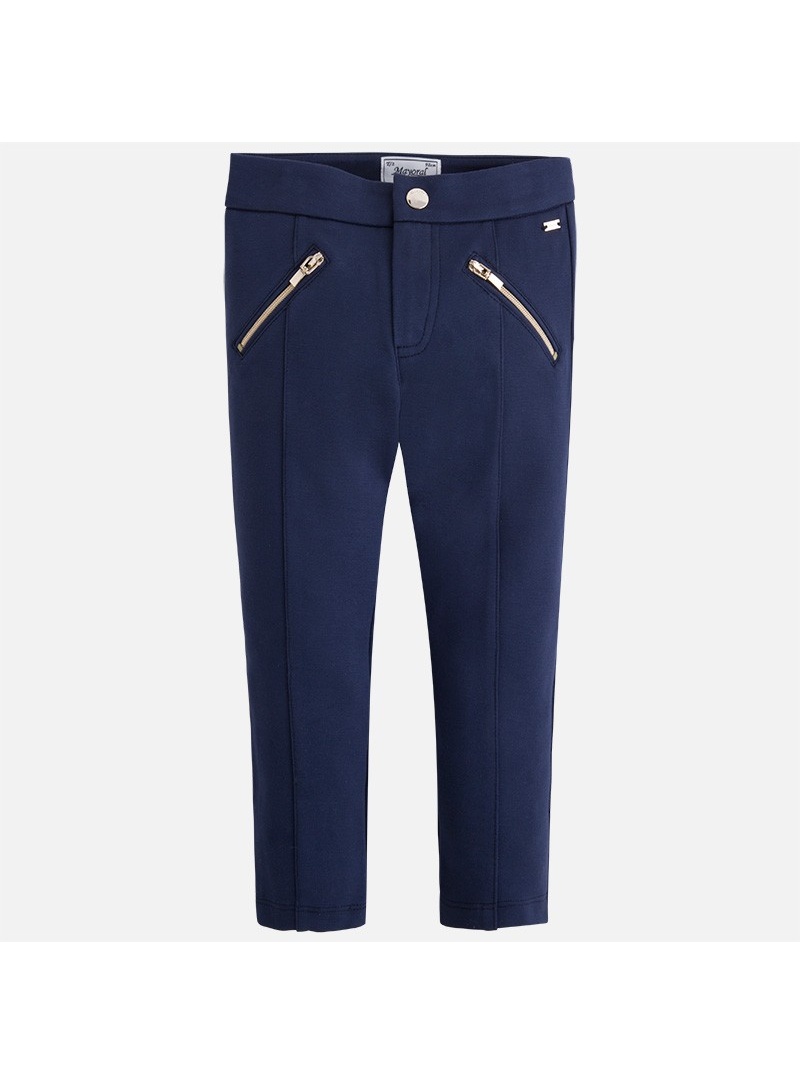 Granatowe jeginsy dla dziewczynki MAYORAL 4719 11 - Spodnie, legginsy