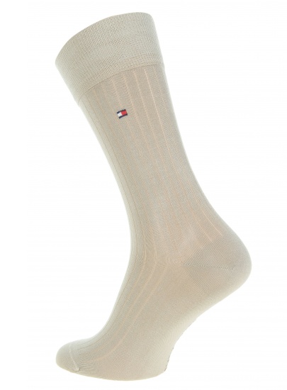 Skarpetki TOMMY HILFIGER Men Sock Mercerized Sand (1-Pak) -