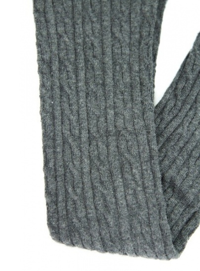 TOMMY HILFIGER Women Tights Cable 1P Anthracite Mela - Skarpety, rajstopy