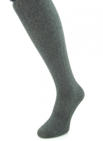 TOMMY HILFIGER Women Tights Cable 1P Anthracite Mela - Skarpety, rajstopy