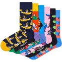 GIFT BOX SKARPET THE BEATLES HAPPY SOCKS XBEA10-2000 (6-PAK) - Skarpety