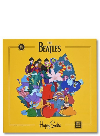 GIFT BOX SKARPET THE BEATLES HAPPY SOCKS XBEA10-2000 (6-PAK) - Skarpety