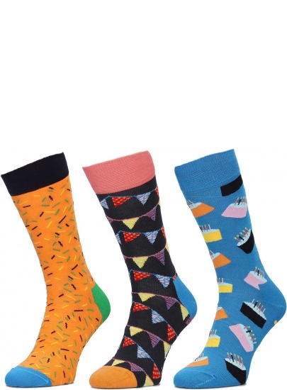 GIFT BOX SKARPET HAPPY SOCKS Steve Aoki XBDA08-6001 (3-PAK) - Skarpety
