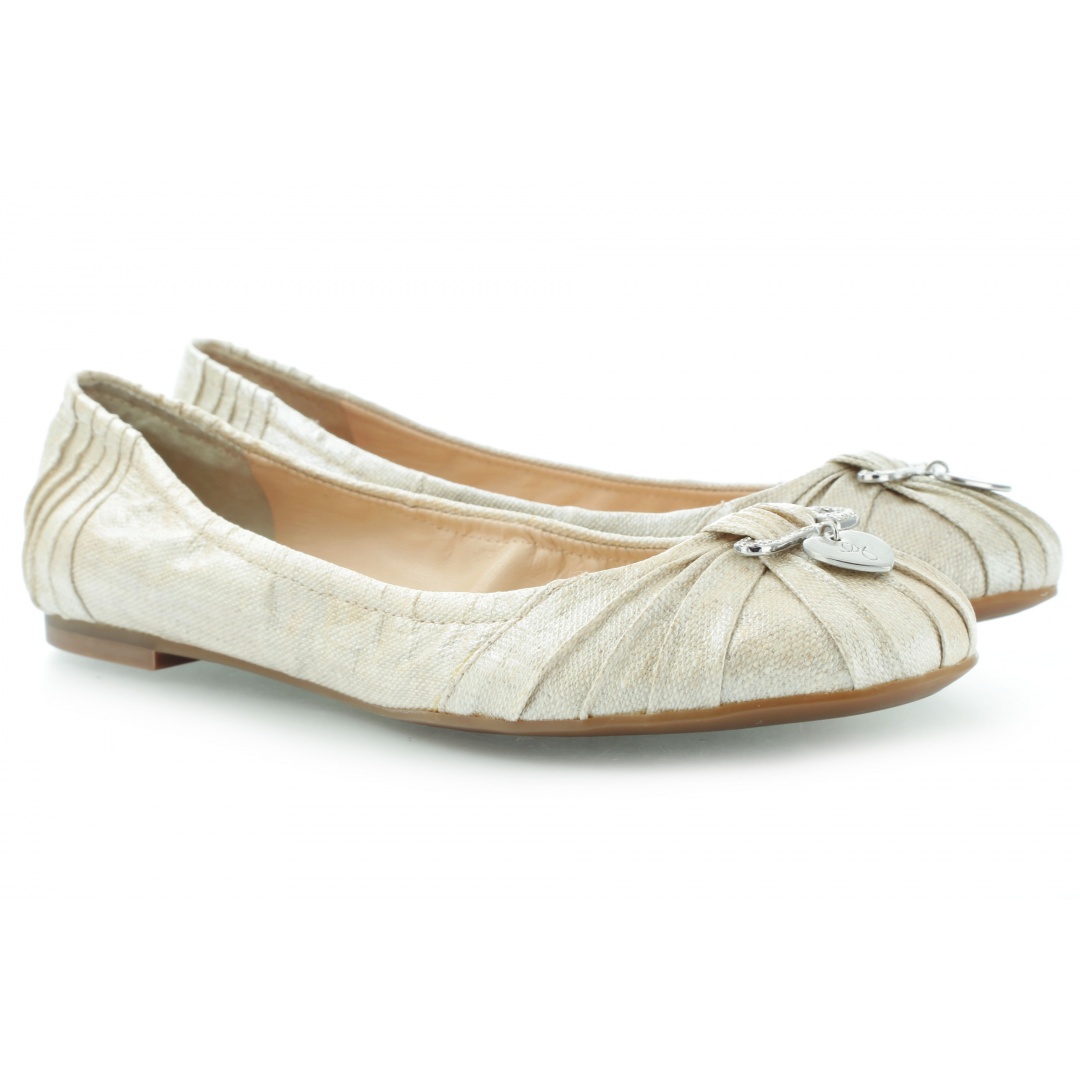 BALERINKI GUESS CORRIDON2 BALLERINA FABRIC PANNA - Baleriny