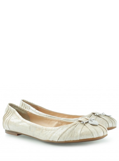 BALERINKI GUESS CORRIDON2 BALLERINA FABRIC PANNA - Baleriny