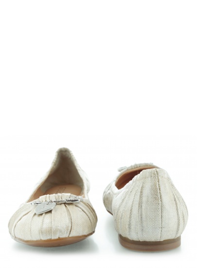 BALERINKI GUESS CORRIDON2 BALLERINA FABRIC PANNA - Baleriny