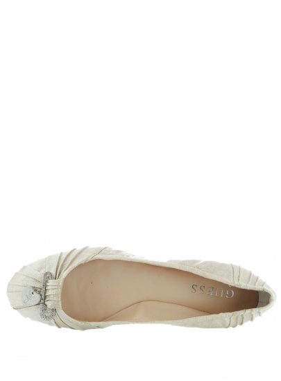 BALERINKI GUESS CORRIDON2 BALLERINA FABRIC PANNA - Baleriny