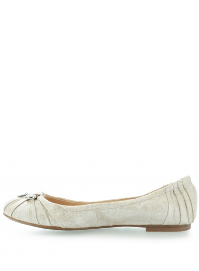 BALERINKI GUESS CORRIDON2 BALLERINA FABRIC PANNA - Baleriny