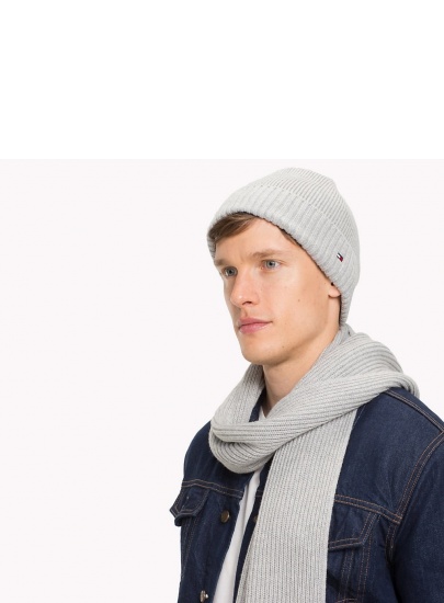 CZAPKA TOMMY HILFIGER PIMA COTTON CASHMERE AM0AM03983 047
