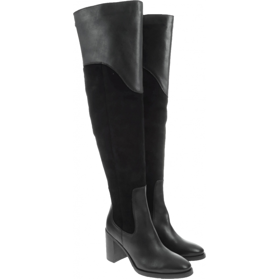Kozaki TOMMY HILFIGER Material Mix Heeled
