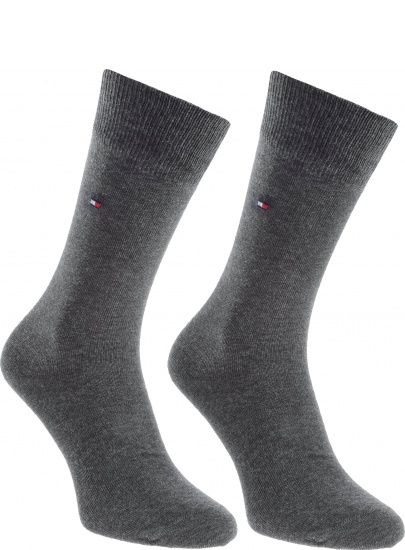 Skarpetki TOMMY HILFIGER Men Sock Anthracite Melange 2 Pary -