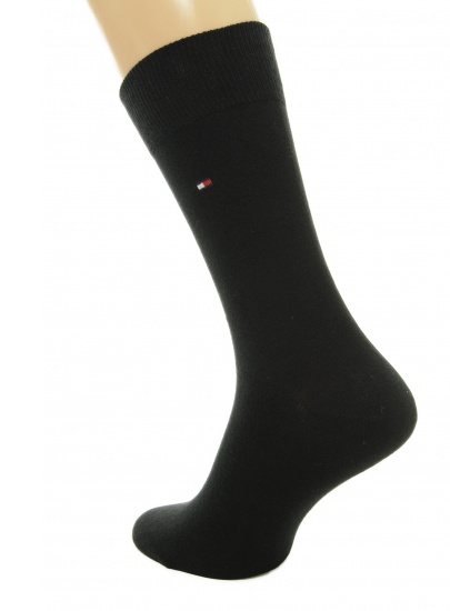 Skarpetki TOMMY HILFIGER Men Sock Black 2 Pary - Skarpety