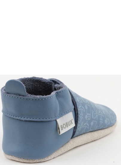 NIEBIESKIE BUCIKI BOBUX 4117 BLUE PUPPY SOFT SOLE - Dla