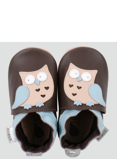BUCIKI BOBUX 4243 CHOCOLATE OWL SOFT SOLE - Dla niemowląt