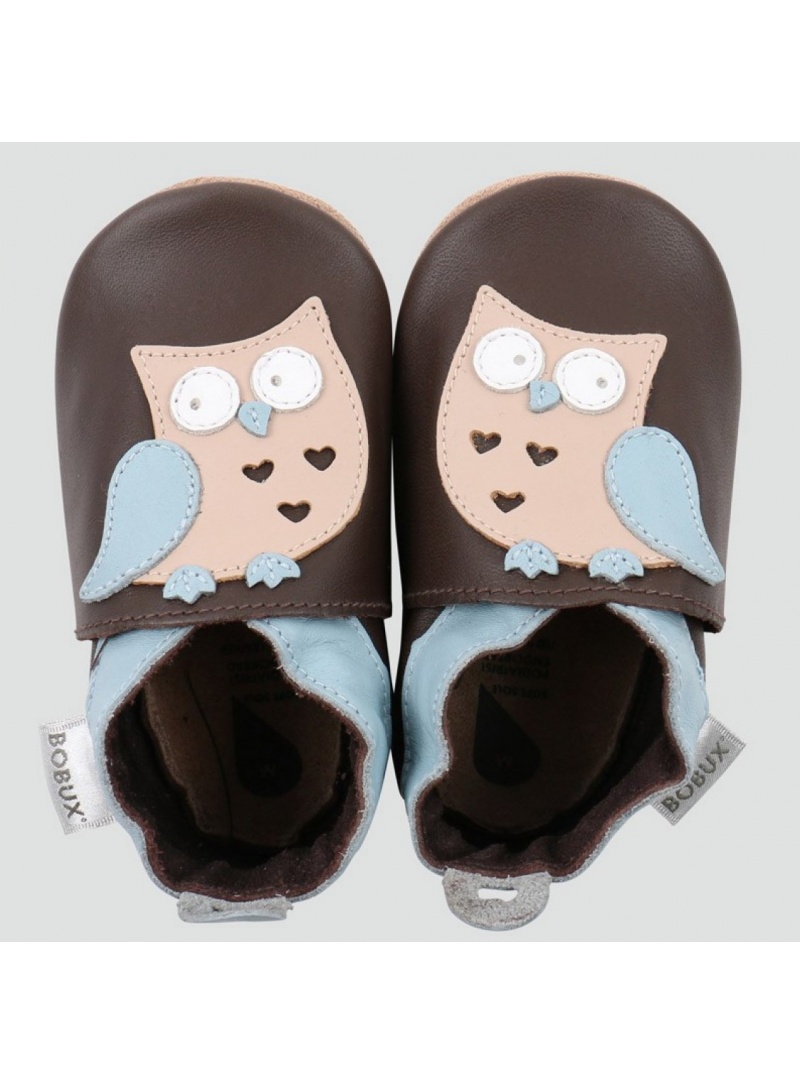 BUCIKI BOBUX 4243 CHOCOLATE OWL SOFT SOLE - Dla niemowląt BUCIKI BOBUX 4243 CHOCOLATE OWL SOFT SOLE - Dla niemowląt
