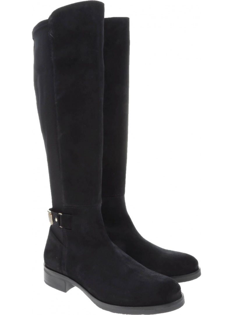 Kozaki TOMMY HILFIGER Buckle High Boot FW0FW03065 990 - Kozaki Kozaki TOMMY HILFIGER Buckle High Boot FW0FW03065 990 - Kozaki