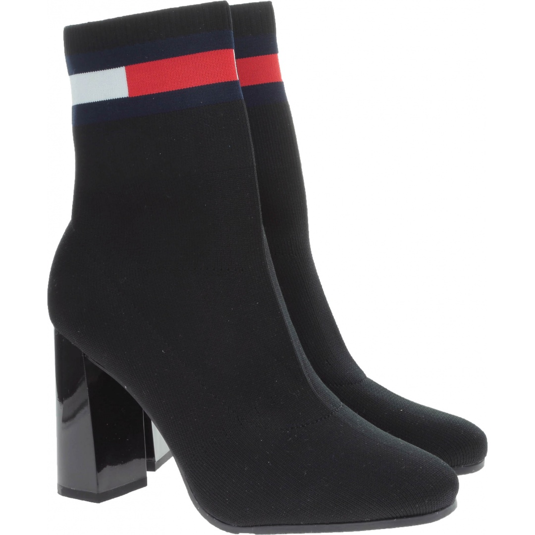 BOTKI TOMMY SOCK HEELED BOOT - Botki