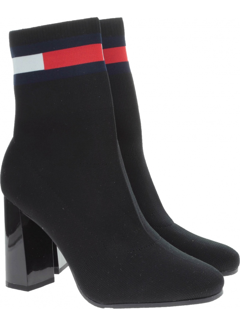 BOTKI TOMMY SOCK HEELED BOOT - Botki