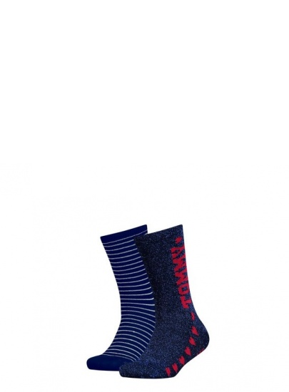 SKARPETKI TOMMY HILFIGER KIDS 484012001 563 (2-PAK) - Skarpety