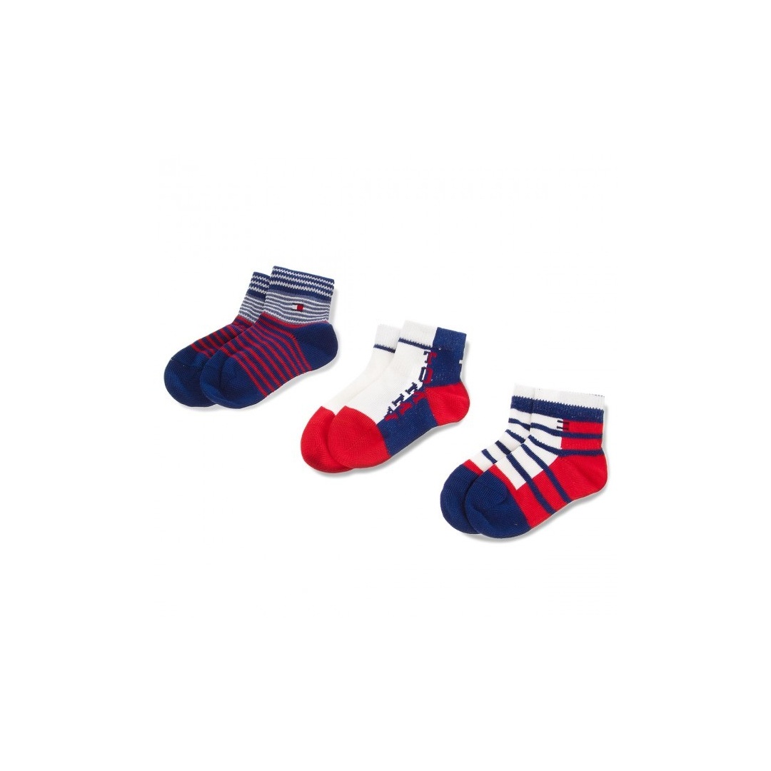 SKARPETKI TOMMY HILFIGER BABY 485015001 085 (3-PAK) - Skarpetki