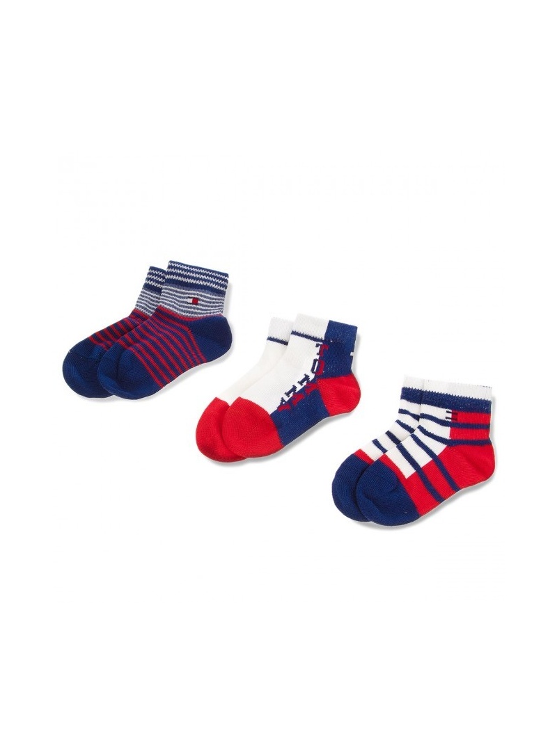 SKARPETKI TOMMY HILFIGER BABY 485015001 085 (3-PAK) - Skarpetki