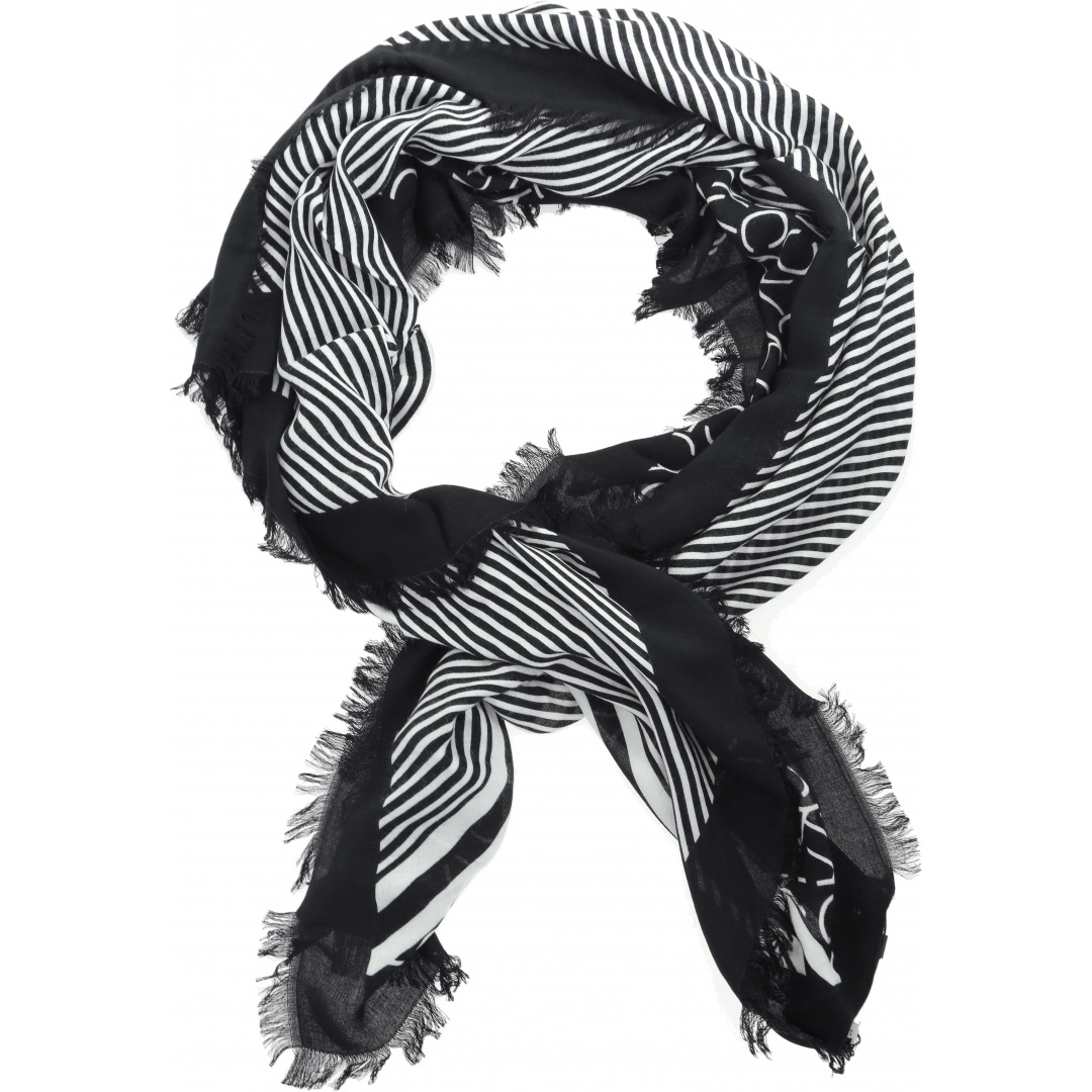 CHUSTA CALVIN KLEIN PRINTED CK SCARF K60K604704 101 - Szale i