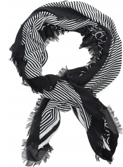 CHUSTA CALVIN KLEIN PRINTED CK SCARF K60K604704 101 - Szale i