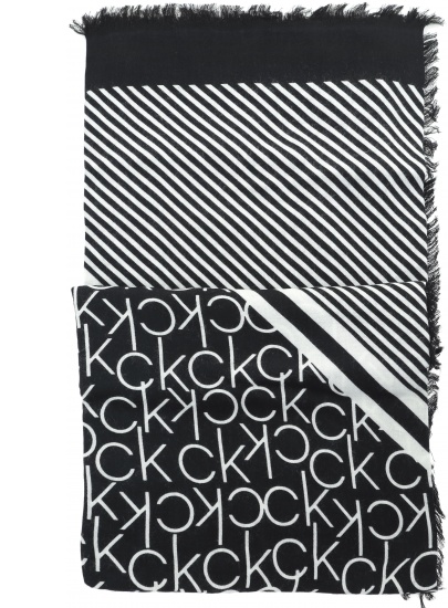 CHUSTA CALVIN KLEIN PRINTED CK SCARF K60K604704 101 - Szale i