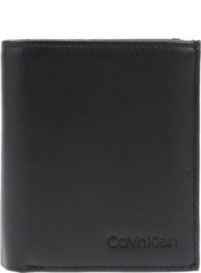 PORTFEL CALVIN KLEIN SMOOTH EMBOSS NS MIN - Portfele męskie