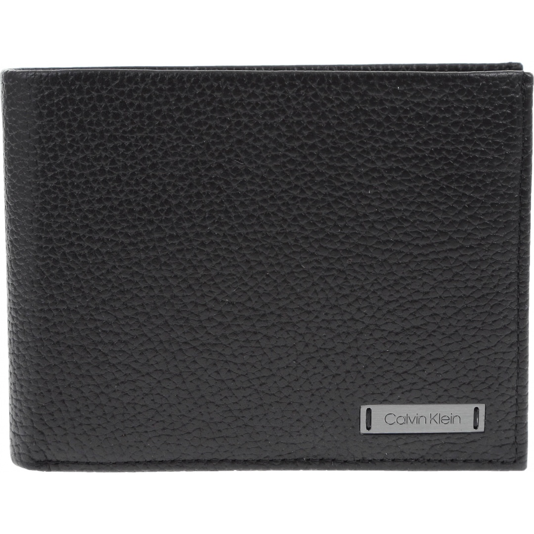 Portfel CALVIN KLEIN Pebble W Plaque 5Cc - Portfele męskie