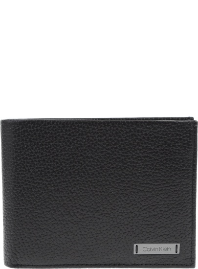 Portfel CALVIN KLEIN Pebble W Plaque 5Cc - Portfele męskie