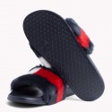 KLAPKI TOMMY HILFIGER FUNNY FUR POOL SLIDE - Klapki