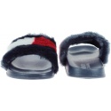 KLAPKI TOMMY HILFIGER FUNNY FUR POOL SLIDE - Klapki