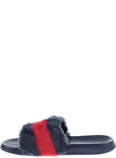 KLAPKI TOMMY HILFIGER FUNNY FUR POOL SLIDE - Klapki